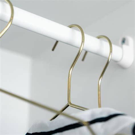 10 Metal Wire Coat Hanger Clothes Suit Trouser Hangers Bar Notches Gold Ebay