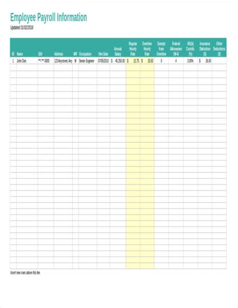 Free 26 Payroll Templates In Excel