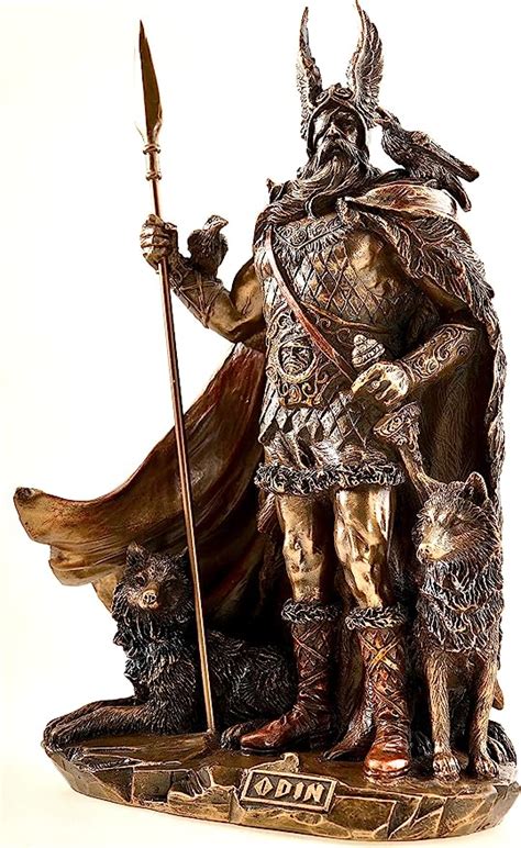 Amazonde Unbekannt Odin Figur Mit Wölfen Veronese