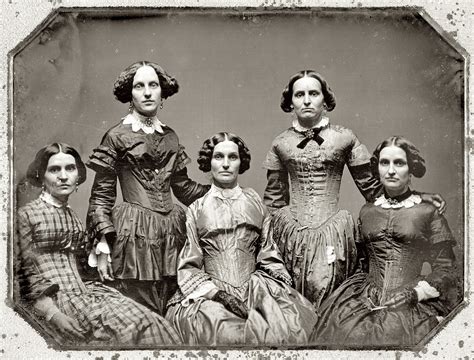 Shorpy Historical Picture Archive Five Sisters 1850 High Resolution
