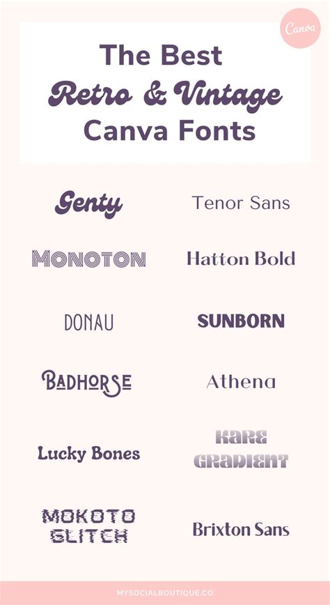 The Ultimate Canva Fonts Guide My Social Boutique Keyword Elements