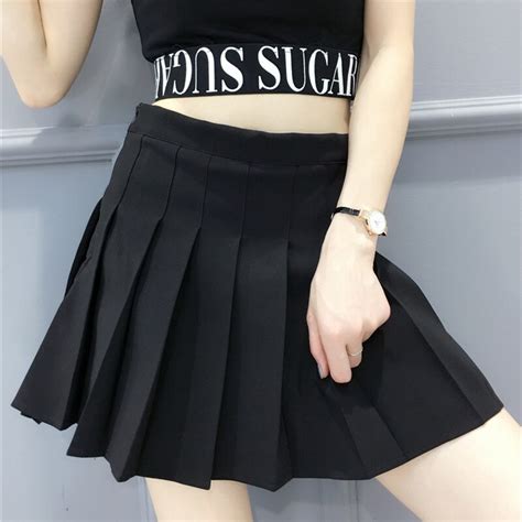 Spring And Summer Of 2017 South Korean Mm Skirt Mini Skirt Pleated Skirt