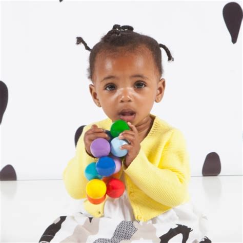 Manhattan Toy Classic Baby Beads Wood Rattle Teether And Clutching