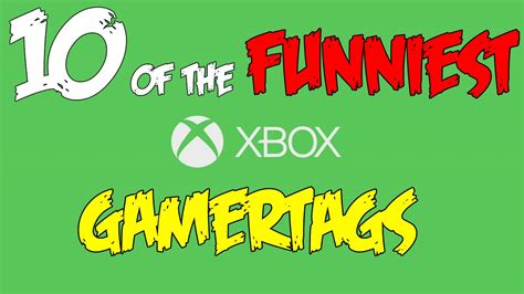 10 Funny Xbox Gamertags Youtube