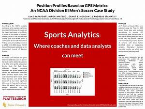 Pdf Position Profiles Based On Gps Metrics A Ncaa Division Iii Men 39 S