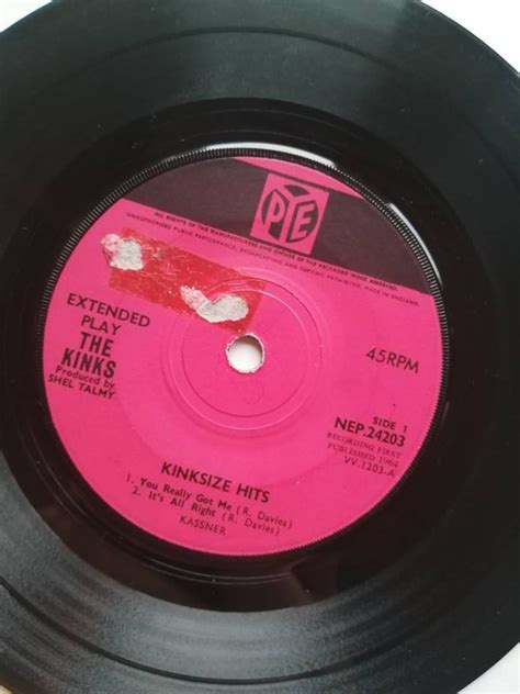 The Kinks Vinyl Record Kink Sized Hits Ep 7 Single 45 Etsy