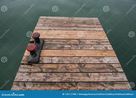 Old Wooden Dock In Green Water Wooden Pier Stock Photo Image Of