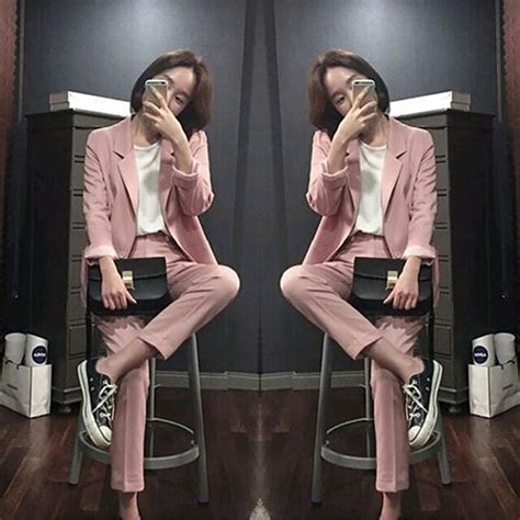 Korea Dongdaemun Small Suit Women S Jacket Korean Edition Loose Thin Long Sleeve Suit Nine Pants