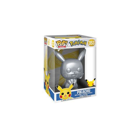 Funko Pop Pokemon Super Sized Pikachu 10 Silver 353