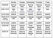 Class Schedule – Mrs. MEGAN JONES – Olinda Elementary School