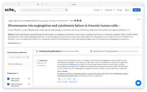Example Of Scite Report Page The Scite Report Page Shows Citation