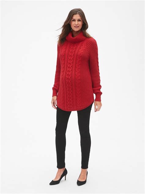 maternity cable knit turtleneck pullover sweater turtle neck sweaters pullover sweaters