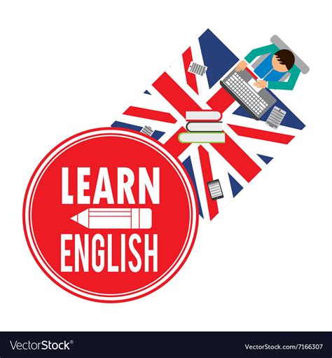 Learn English Design Royalty Free Vector Image