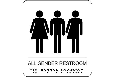 Gender Neutral Bathroom Sign | Gender neutral bathrooms, Neutral bathroom, Gender neutral ...
