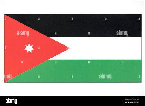 National Flag Of Jordan Stock Photo Alamy