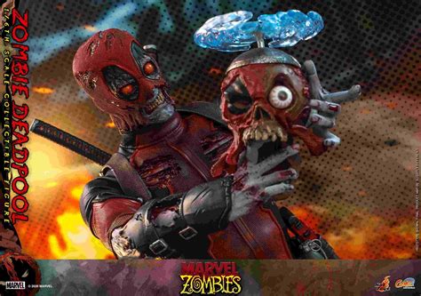 Hot Toys Marvel Zombies 16th Scale Zombie Deadpool Collectible
