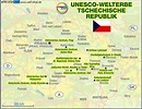 Karte von UNESCO Welterbe Tschechische Republik (UNESCO Welterbe ...