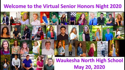 Waukesha North Senior Honors Night 2020 Youtube