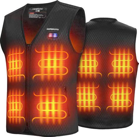Kemimoto Electric Heated Vest Heated Gilet For Men With 8 Heating