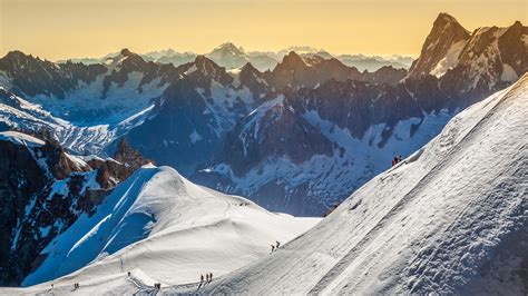 High Mountains Landscape Of Alps Chamonix Mont Blanc France Windows