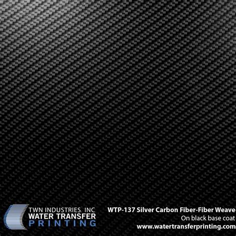 Silver Carbon Fiber Weave Hydrographic Film Wtp 137 Twn Industries