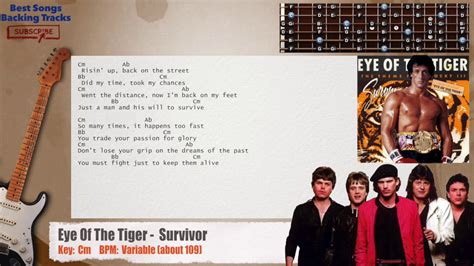 🎸 Eye Of The Tiger Survivor Theme From Rocky Guitar Backing Track