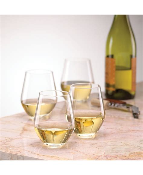 Lenox Stemware Tuscany Classics Stemless White Wine Glasses Set Of 4 Macy S