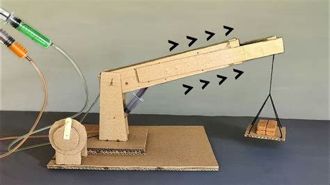 How To Make Remote Control Hydraulic Crane From Cardboard Cardboard