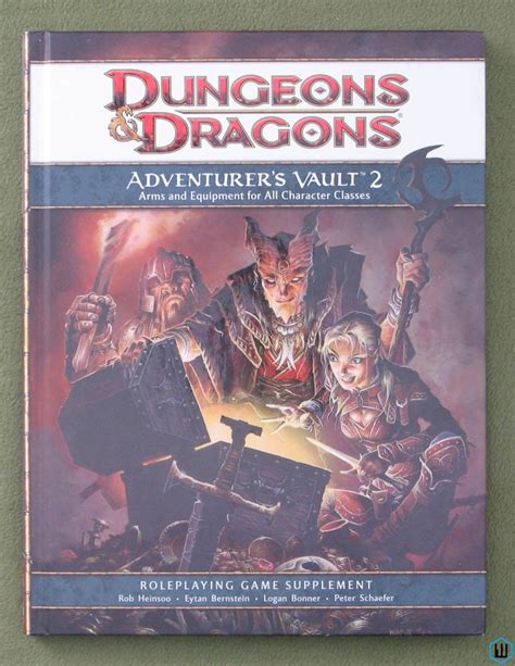 Adventurers Vault 2 Dungeons And Dragons 4th Edition 4e