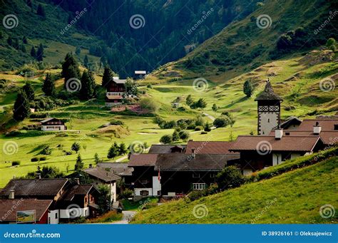 Beautiful Alpine Mountain Ranges Central Europe Stock Image Image Of