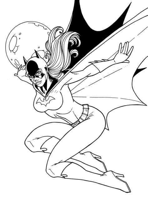 Batgirl Coloring Pages Printable Coloring Pages
