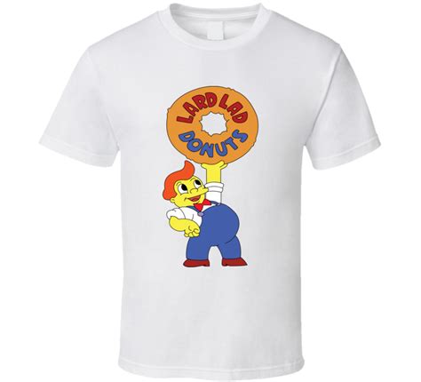 Lard Lad Donuts Simpsons Fictional Restaurant Logo T Shirt