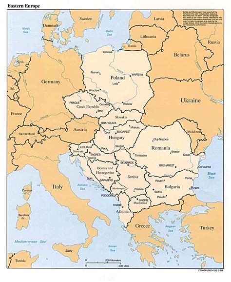 Kaart Oost Europa Landen Kaart Topografie Oost Europa