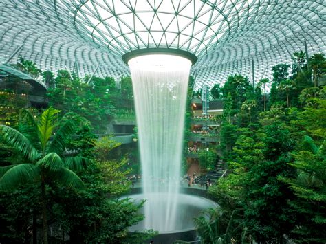 Jewel Changi Indoor Waterfall Singapore Changi Airport Singapore