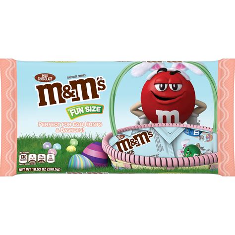Mandms Easter Fun Size Milk Chocolate Egg Hunt Candy 1053 Oz Bag