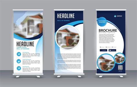 Business Roll Up Standee Design Banner Template 2896015 Vector Art At