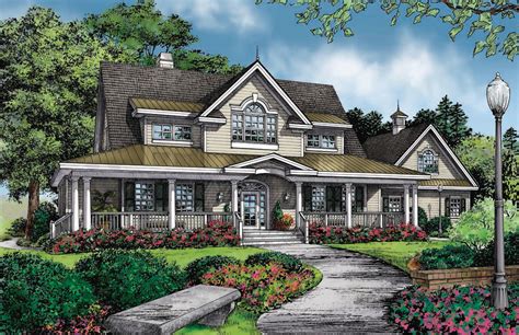 Wraparound Porch Addition Stunning 20 Images One Story Country House