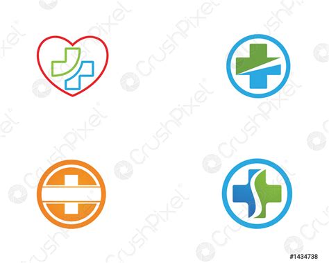 Hospital Logo And Symbols Template Icons Vector Stock Vector 1434738