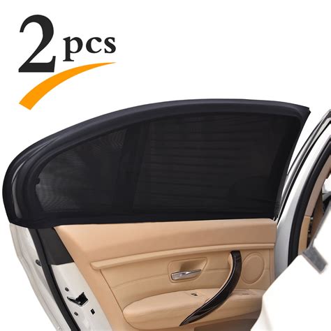 Car Window Shade 2 Pack Universal Cling Sunshade For Car Side Windows