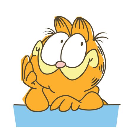 Garfield Be Yourself Line Sticker Garfield And Odie Line Sticker