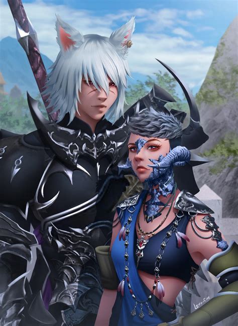 Sharing An Au Ra And Miqo Te Commission I Recently Finished R Ffxivart