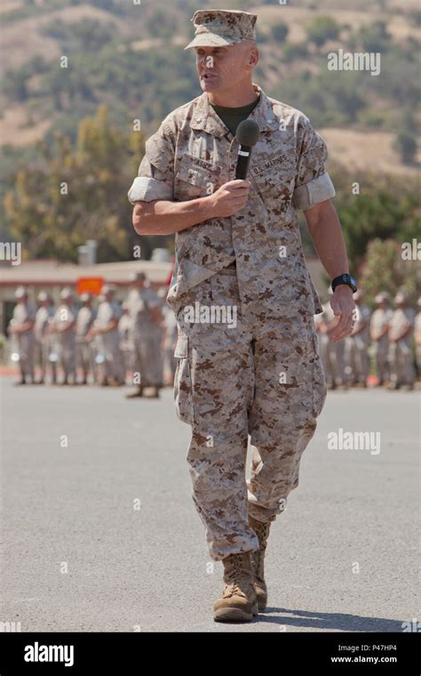 Us Marine Corps Lt Col Phillip N Ash Commanding Officer Marine