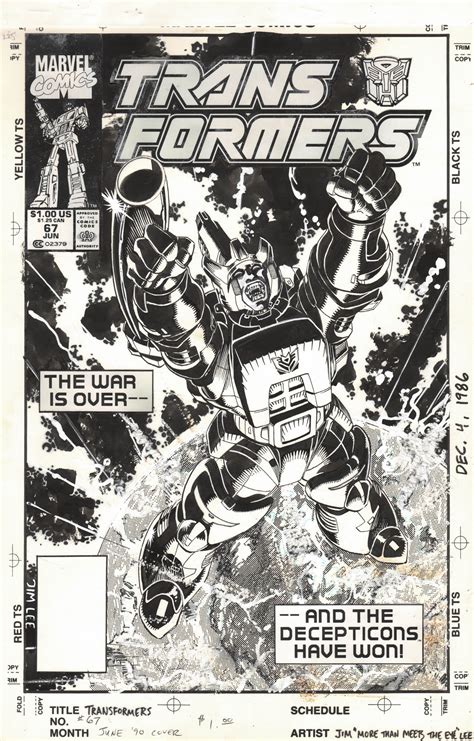 Original Marvel Transformers 67 Cover By Jim Lee Up For Auction