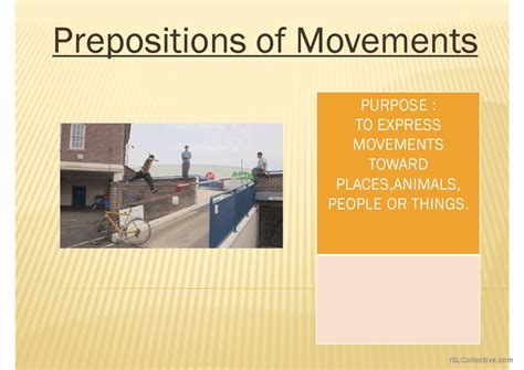 Prepositions Of Movements English ESL Powerpoints