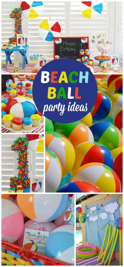 Ideas Para Cumpleaños De Niños Beach Ball Birthday Beach Ball Party