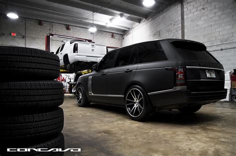 Pure Luxury Matte Black Range Rover Vogue By Concavo