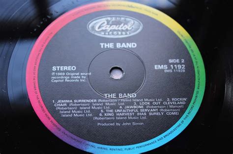 The Band 1989 Capitol Records Mint Archive Copy Mootzproductions