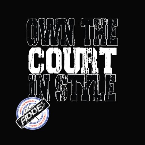 Own The Court In Style T Shirt Fiddes Direct