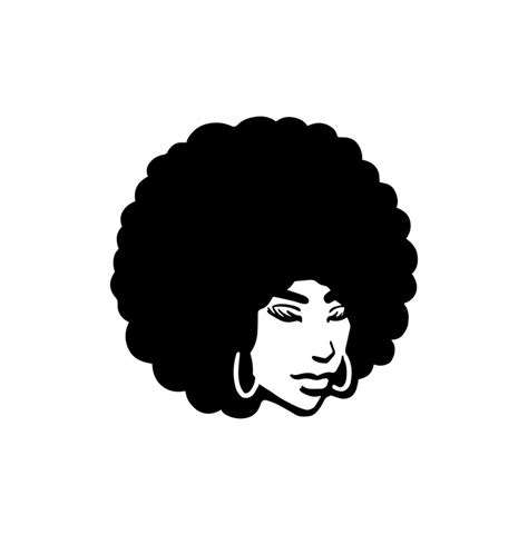 Afro Woman Svg Black Girl African American Clipart Etsy
