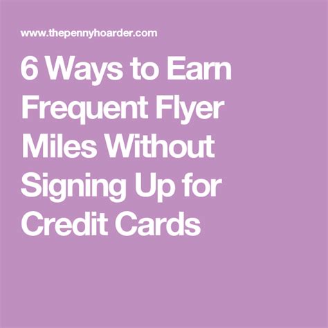 Earn rewards while you travel. You Don't Need Credit Cards to Get Frequent Flyer Miles — Here's Why | Cards, How to get, Travel ...